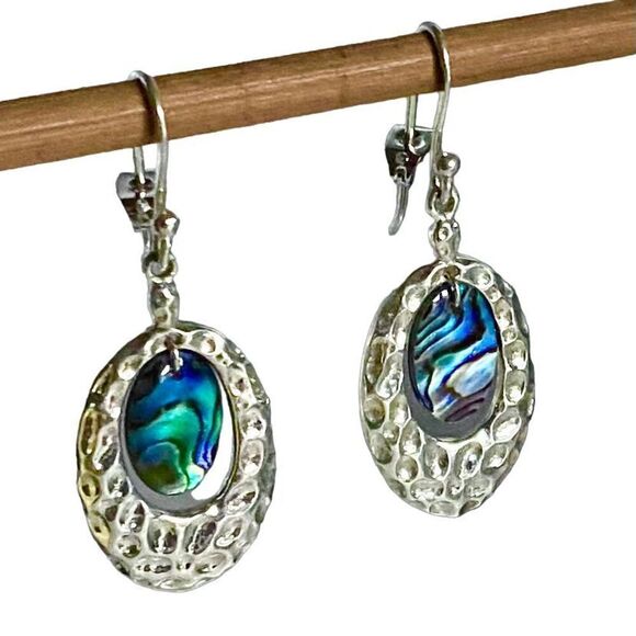 TG# #Sterling 925 Silver & Abalone Dangles - Picture 2 of 12